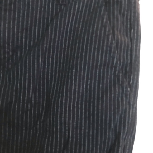Current/Elliott The Confidant Pinstripe Trouser Pant in Navy Blue Size 24 - Picture 12 of 16